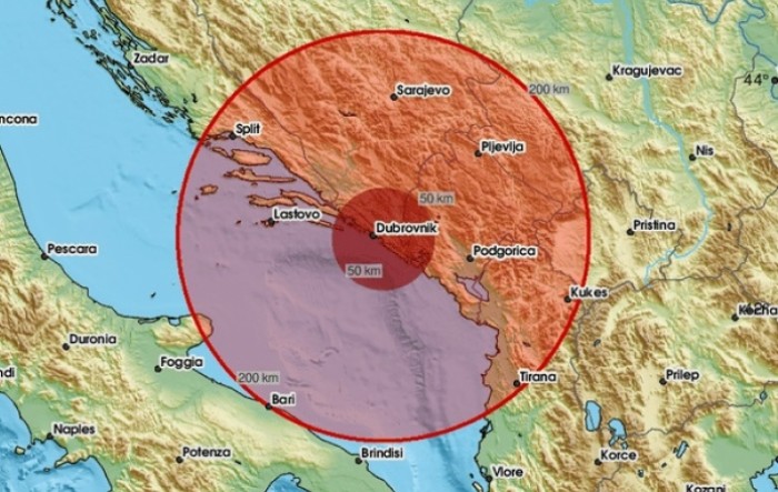 Potres 5.4 po Richteru pogodio Crnu Goru, osjetio se i na jugu Hrvatske
