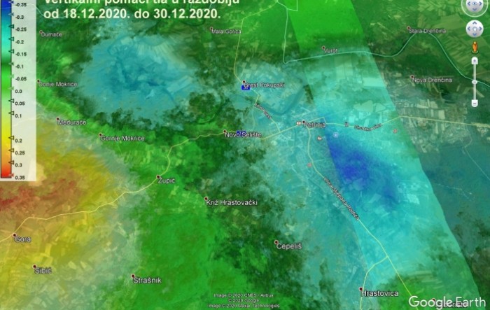 Satelitske snimke: Potres spustio Petrinju za 12 cm