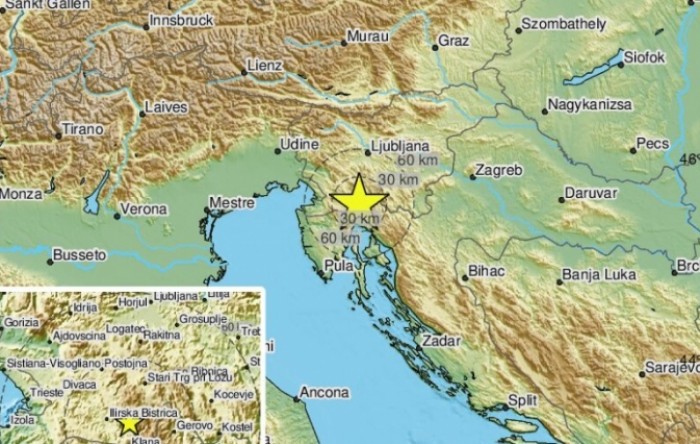 Potres u Sloveniji, osjetio se u Rijeci i okolici