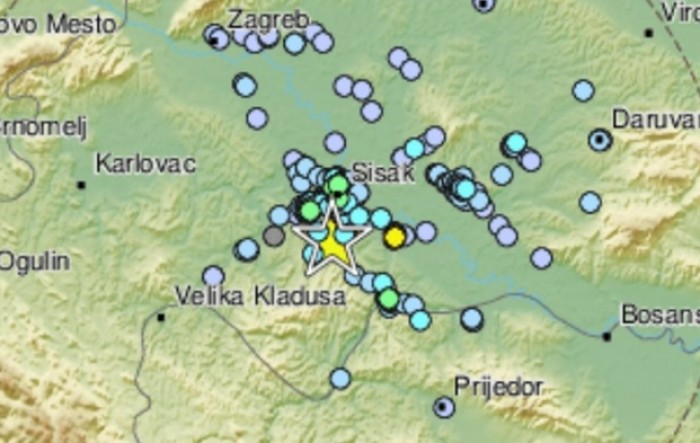 Potres magnitude 3,6 na Baniji