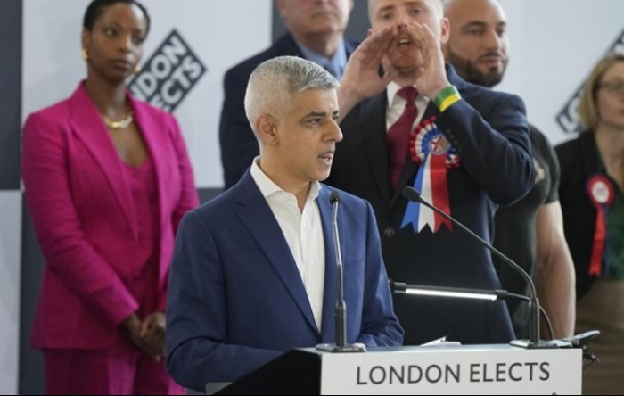 Sadiq Khan je po treći put izabran za gradonačelnika Londona