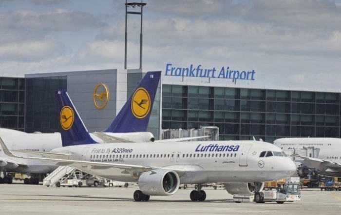 Broj putnika u Frankfurtskoj zračnoj luci na razini iz 1984.