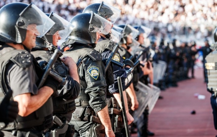 Interventna policija čuvala igrače Hajduka na treningu