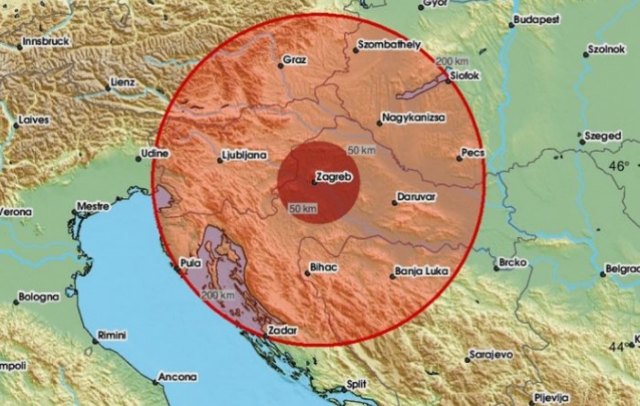 Novi potres zatresao Zagreb