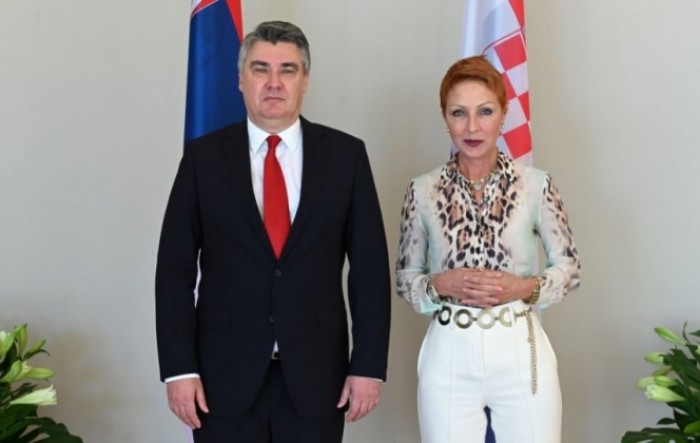 Nova veleposlanica Srbije u Zagrebu Jelena Milić predala vjerodajnice Milanoviću