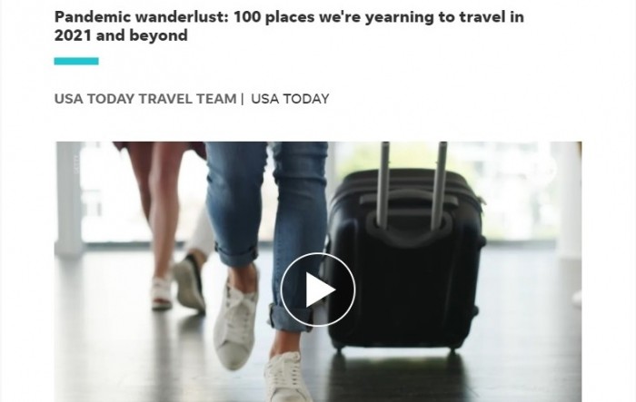 USA Today uvrstio Hrvatsku među najpoželjnije destinacije za putovanja u 2021.