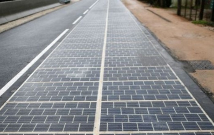Nizozemska -  otvorena solarna staza za bicikle koja proizvodi struju