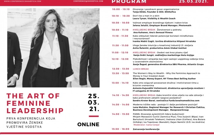 Objavljen program trećeg izdanja konferencije The Art of Feminine Leadership