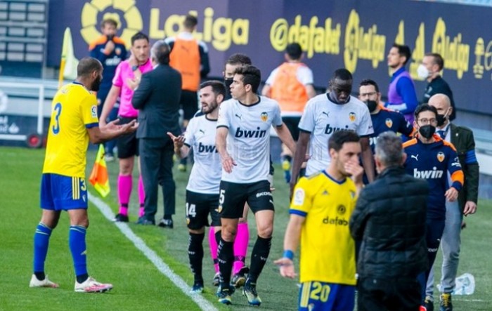 Cadiz - Valencia 2-1, susret prekinut na 20 minuta zbog rasizma