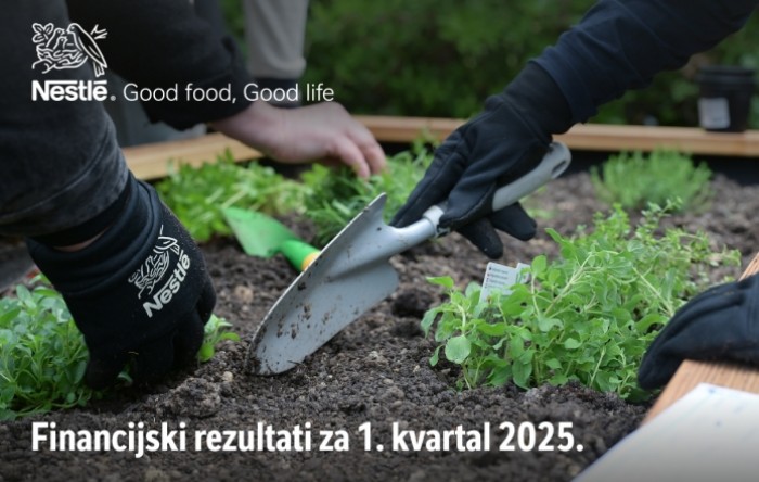 Nestlé ostvario organski rast od 2,8 % u prvom kvartalu ove godine