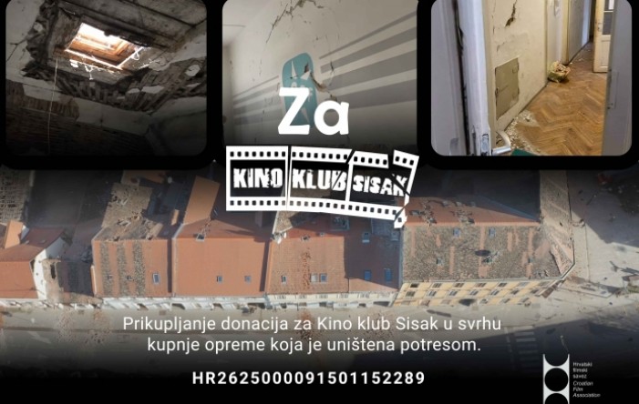 Kino klub Sisak zahvaljuje na donacijama iz cijele Hrvatske