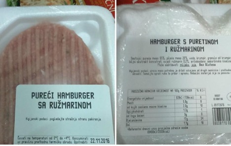 Pureći hamburger iz Plodina povučen zbog salmonele